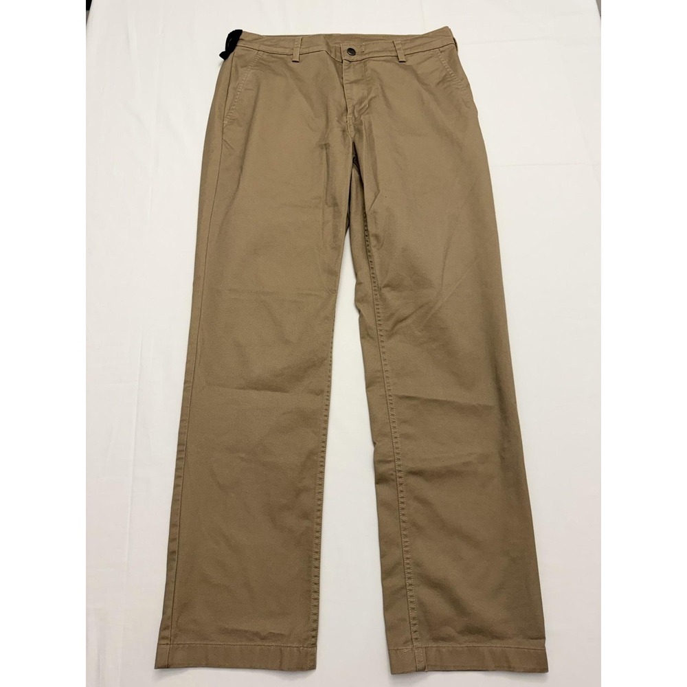 40 Grit By Duluth Trading Pants Mens 34x32 Beige Slim Chino Canvas Stretch